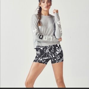 Fabletics Demi Lovato cropped  shirt Medium